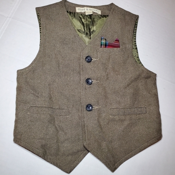 Hope & Henry Classic Suit vest - Size 4 Organic - Picture 1 of 5